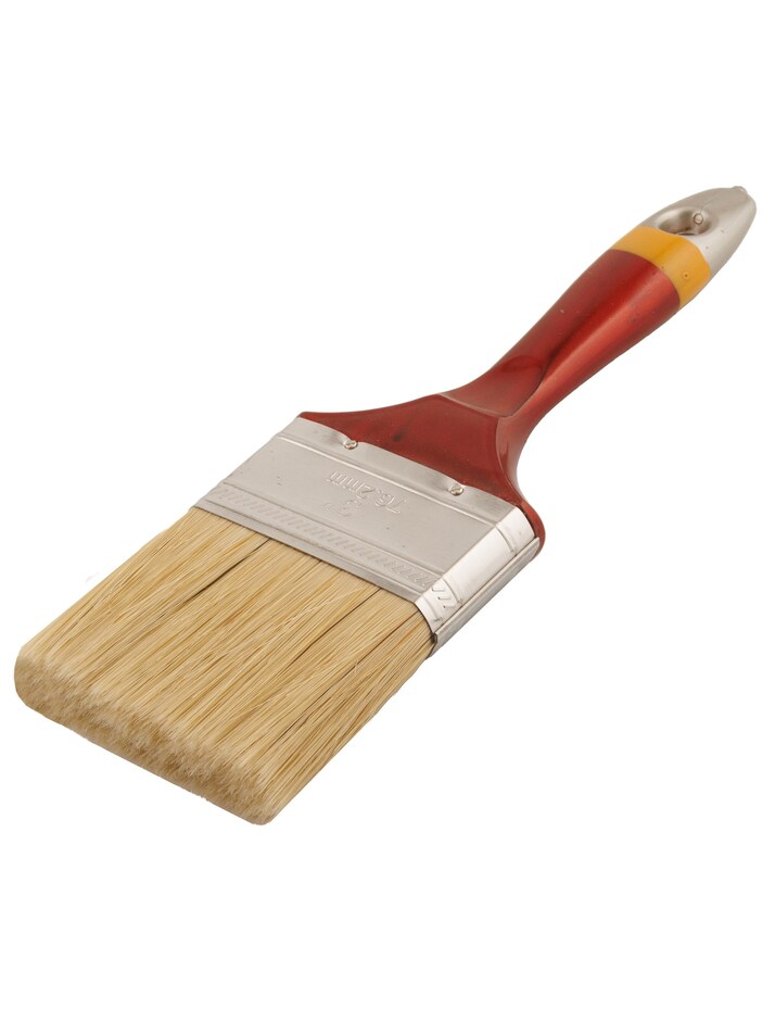 Кисть плоская ЕВРО, натуральный ворс, 3/75мм