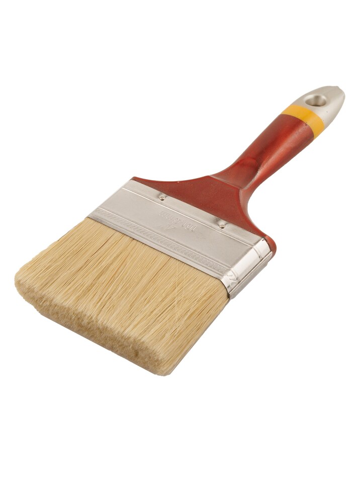 Кисть плоская ЕВРО, натуральный ворс, 4/100мм